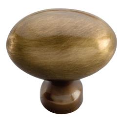 P9176-07 Sherwood Antique Brass Power And Beauty Solid Brass Cabinet Knob - 1.38 In.