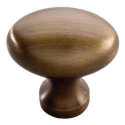 P9176-9013 Satin Dover Power And Beauty Solid Brass Cabinet Knob - 1.38 In.
