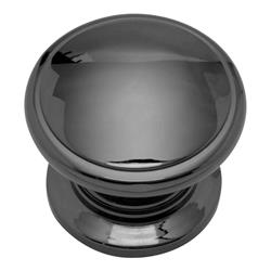K44-bln Black Nickel Power And Beauty Solid Brass Cabinet Knob - 1.25 In.