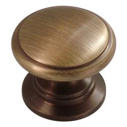K44-9013 Satin Dover Power And Beauty Solid Brass Cabinet Knob - 1.25 In.