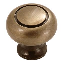 K19-9013 Satin Dover Power And Beauty Solid Brass Cabinet Knob - 1.25 In.