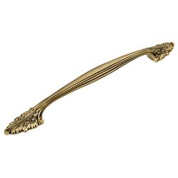 D11-06 Acanthus Center To Center Handle Cabinet Pull, Winchester Brass - 12 In.