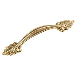 D8-07 Acanthus Center To Center Handle Cabinet Pull, Sherwood Antique Brass - 3.75 In.