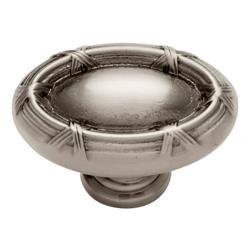 P3620-9309 Ribbon And Reed Long Oval Cabinet Knob, Antique Nickel - 1.62 In.