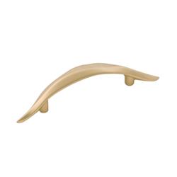 H076647-fub 3 In. Center To Center Willow Pull, Flat Ultra Brass