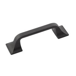 H076700-bi 3 In. Center To Center Forge Pull, Black Iron