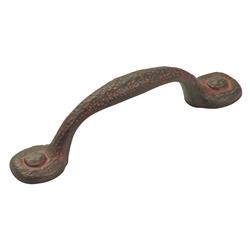 P3001-ri-10b 3 In. Refined Rustic Center To Center Pull, Rustic Iron - Pack Of 10