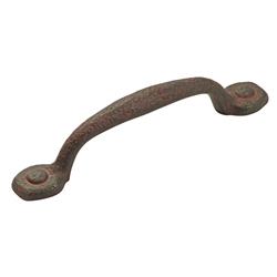 P3000-ri-10b 3.75 In. Refined Rustic Center To Center Pull, Rustic Iron - Pack Of 10