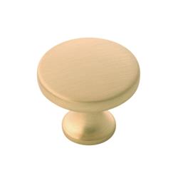 H076698-bgb-10b 1.37 In. Dia. Forge Knob, Brushed Golden Brass
