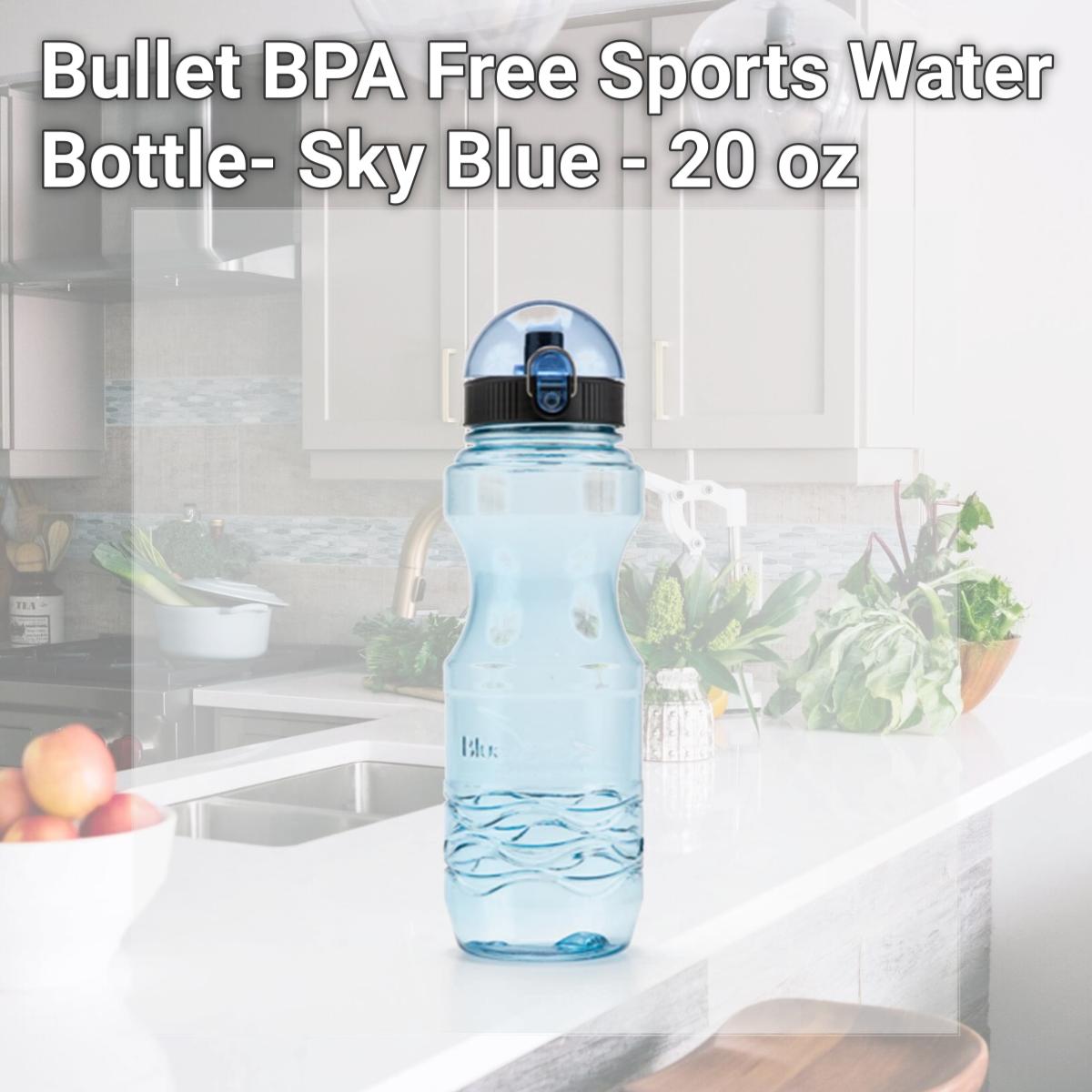 Picture of Bluewave Lifestyle PK06L-55-Blue Bullet BPA Free Sports Water Bottle- Sky Blue - 20 oz