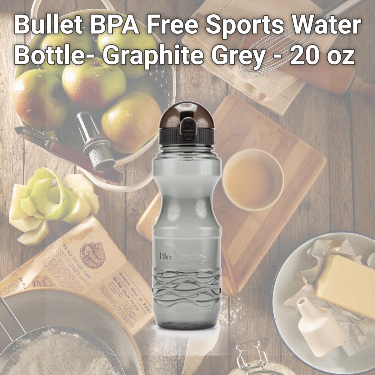 Picture of Bluewave Lifestyle PK06L-55-Grey Bullet BPA Free Sports Water Bottle- Graphite Grey - 20 oz
