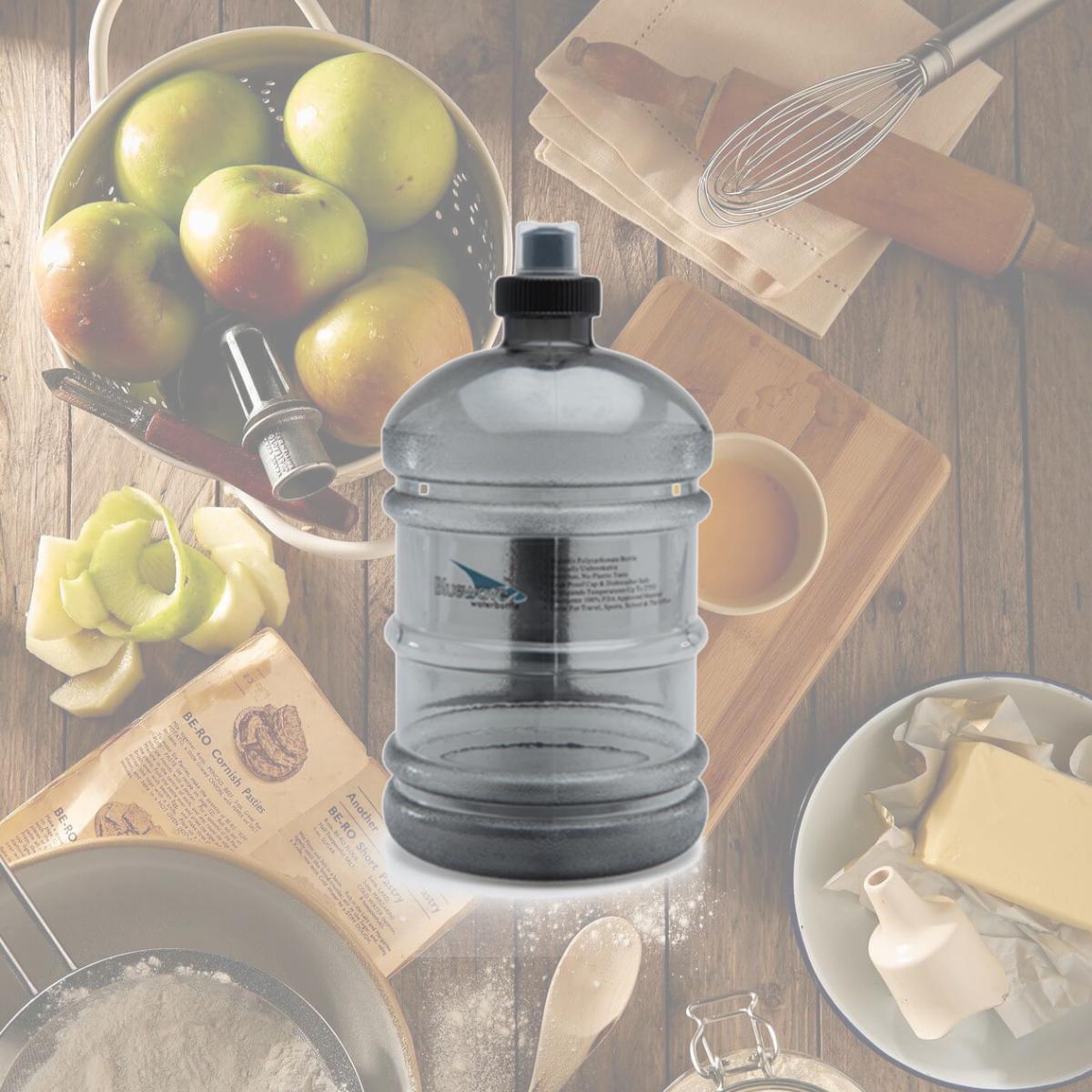 Picture of Bluewave Lifestyle PK19LH-38-Grey BPA Free 1.9 L Water Jug with 38 mm Sports Cap- Graphite Grey