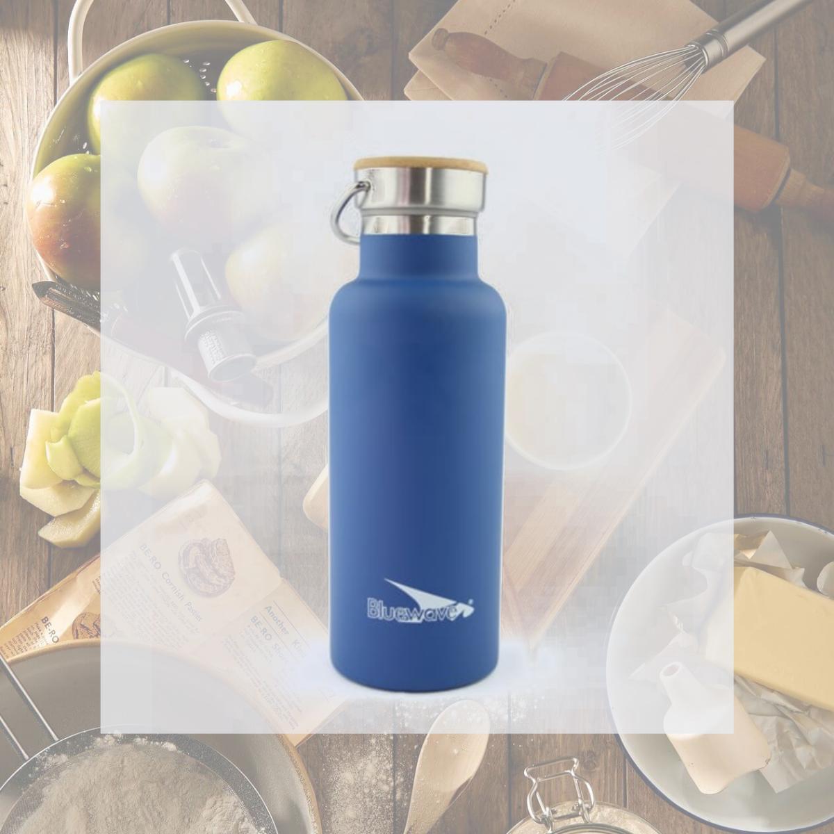 Picture of Bluewave Lifestyle PKDB50A-Blue D2 Double Wall Vacuum Stainless Steel Insulated Sports Bottle- Navy Blue - 17 oz