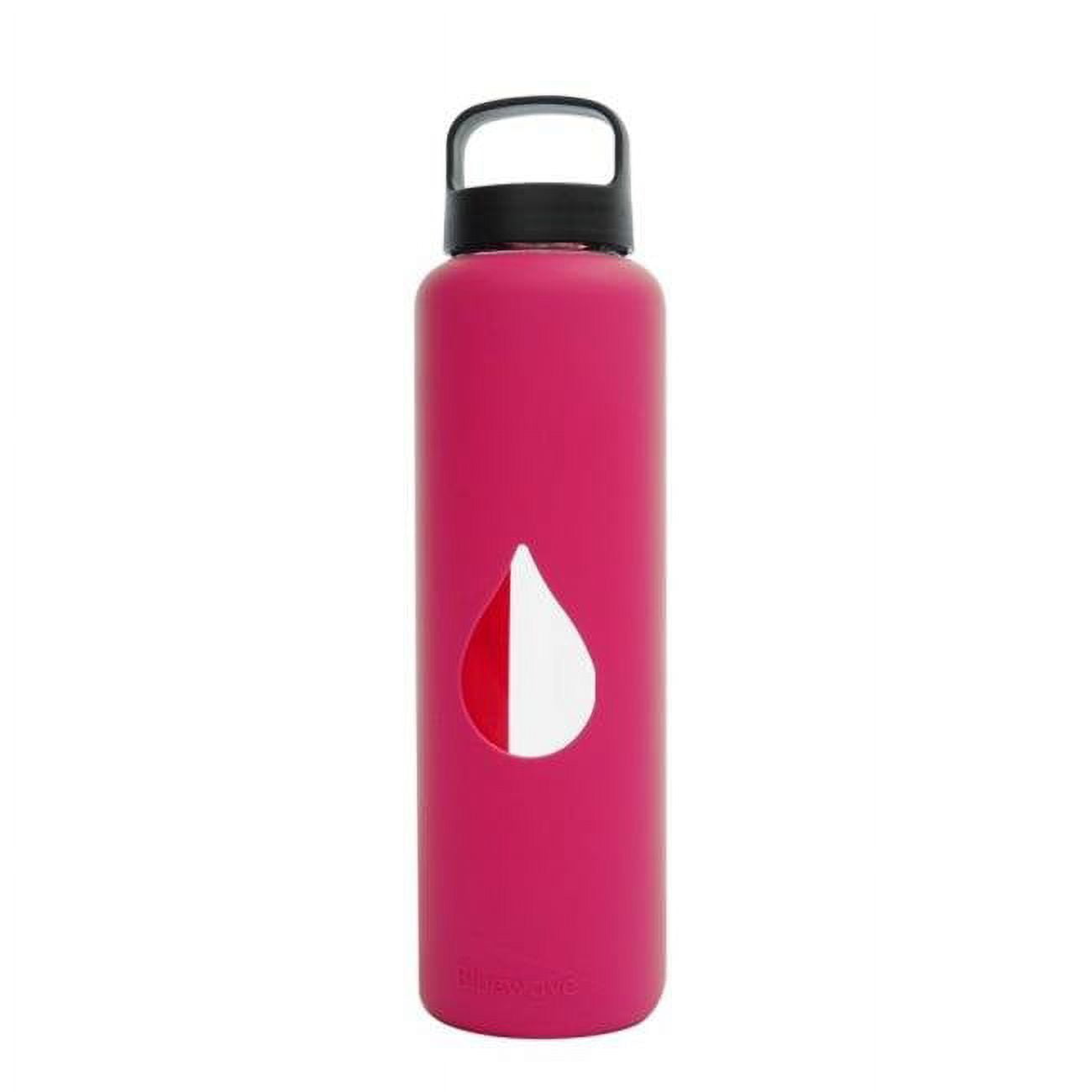 Gg150lc-pink 750ml Reusable Glass Water Bottle With Loop Cap And Free Silicone Sleeve - Candy