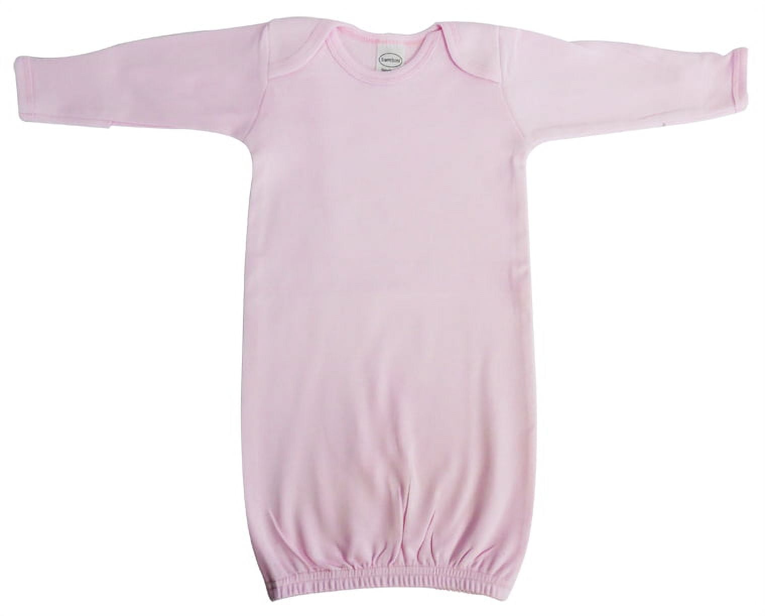 913p Pink Interlock Infant Gown