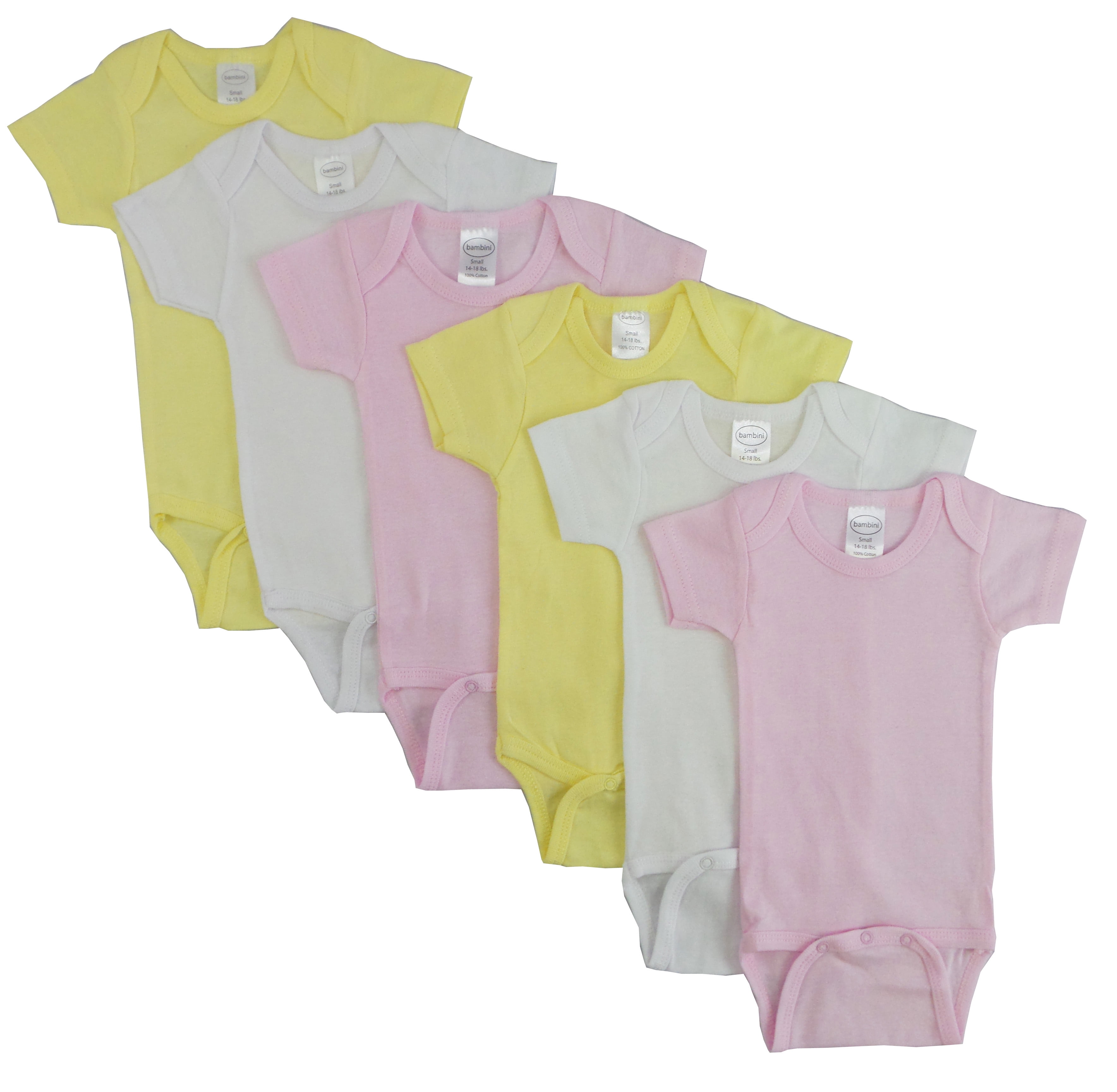 Cs-003nb-003nb Pastel Girls Short Sleeve, Assorted - Newborn