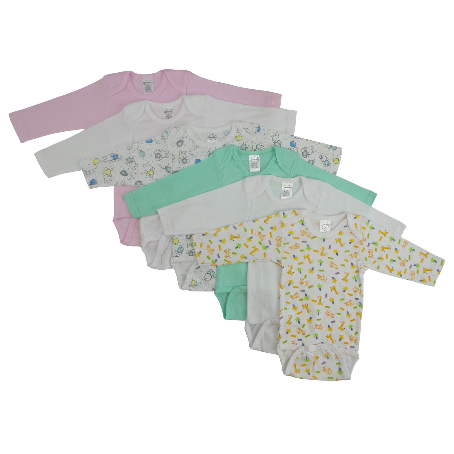 Cs-102s-103s Girls Long Sleeve Printed Variety, Assorted - Small