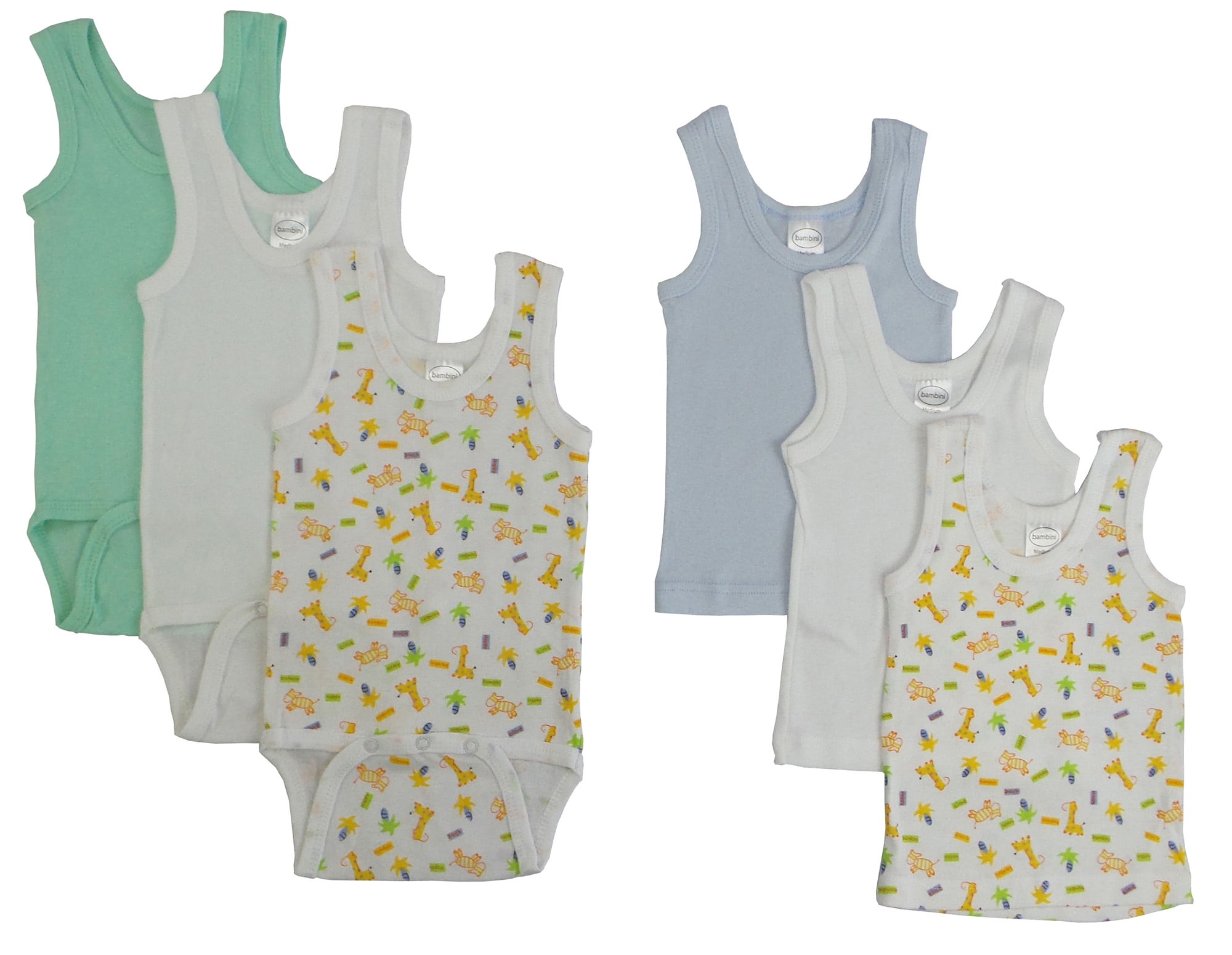 Cs-109s-037s Boys Printed Tank Top, Assorted - Small