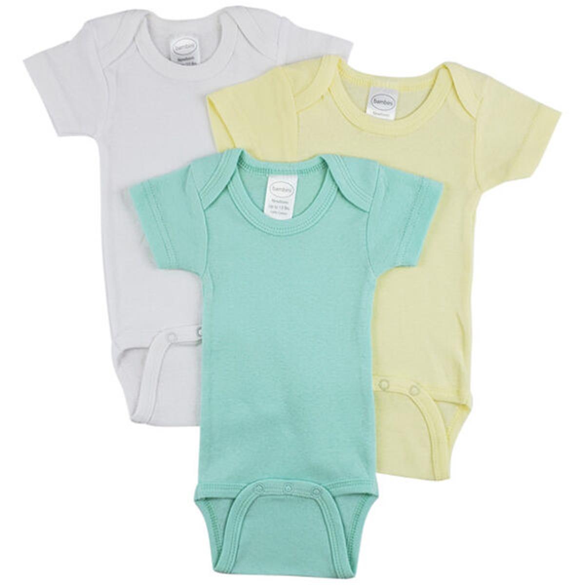 CS-0259M Short Sleeve One Piece, White - Medium