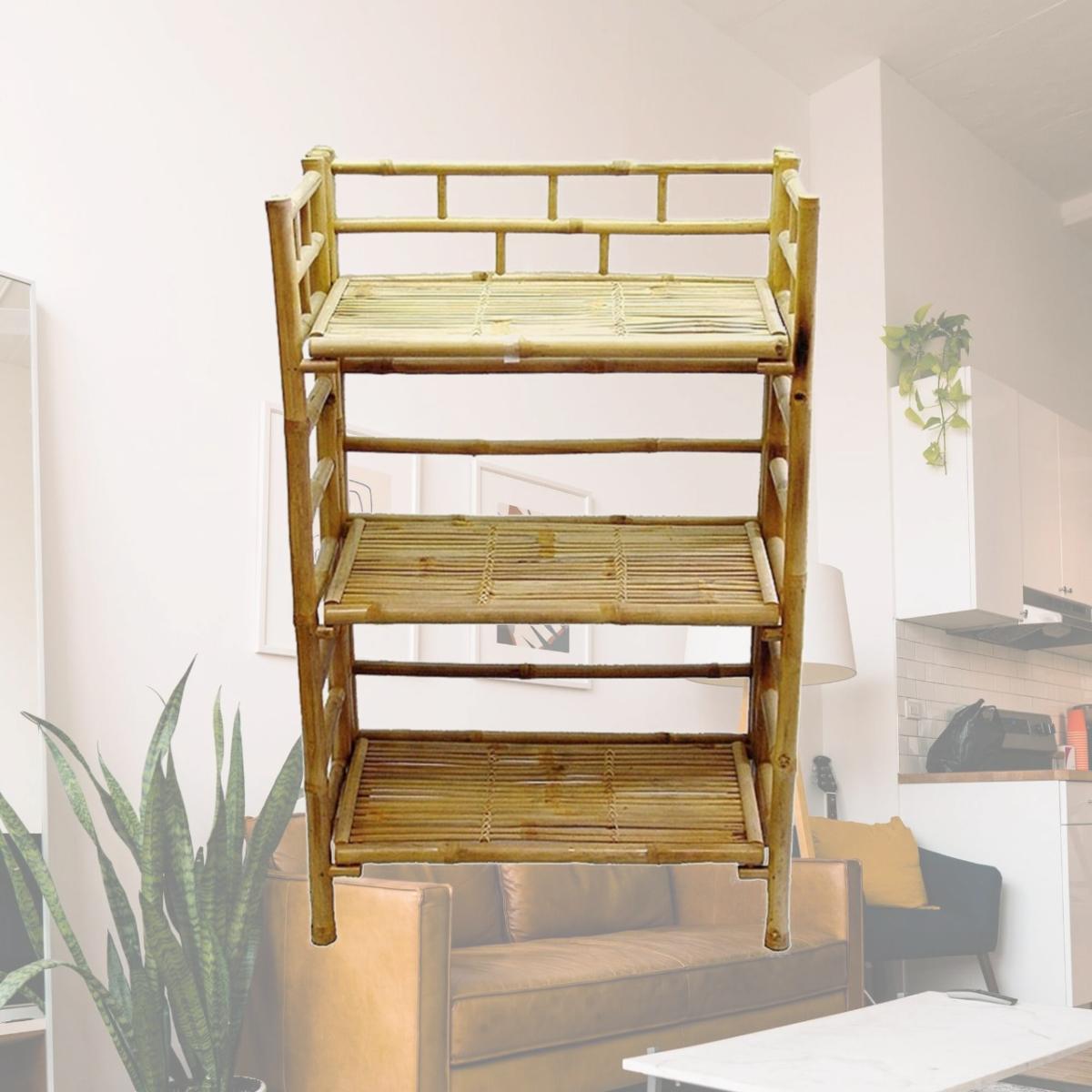 Picture of Bamboo54 5404 3 Tier Shelf - Natural Bamboo