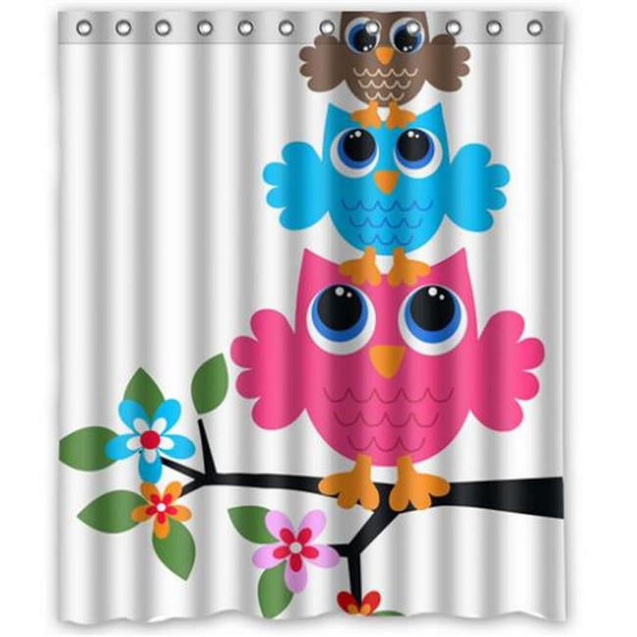 53022 Cute Owl Bamboo Curtains