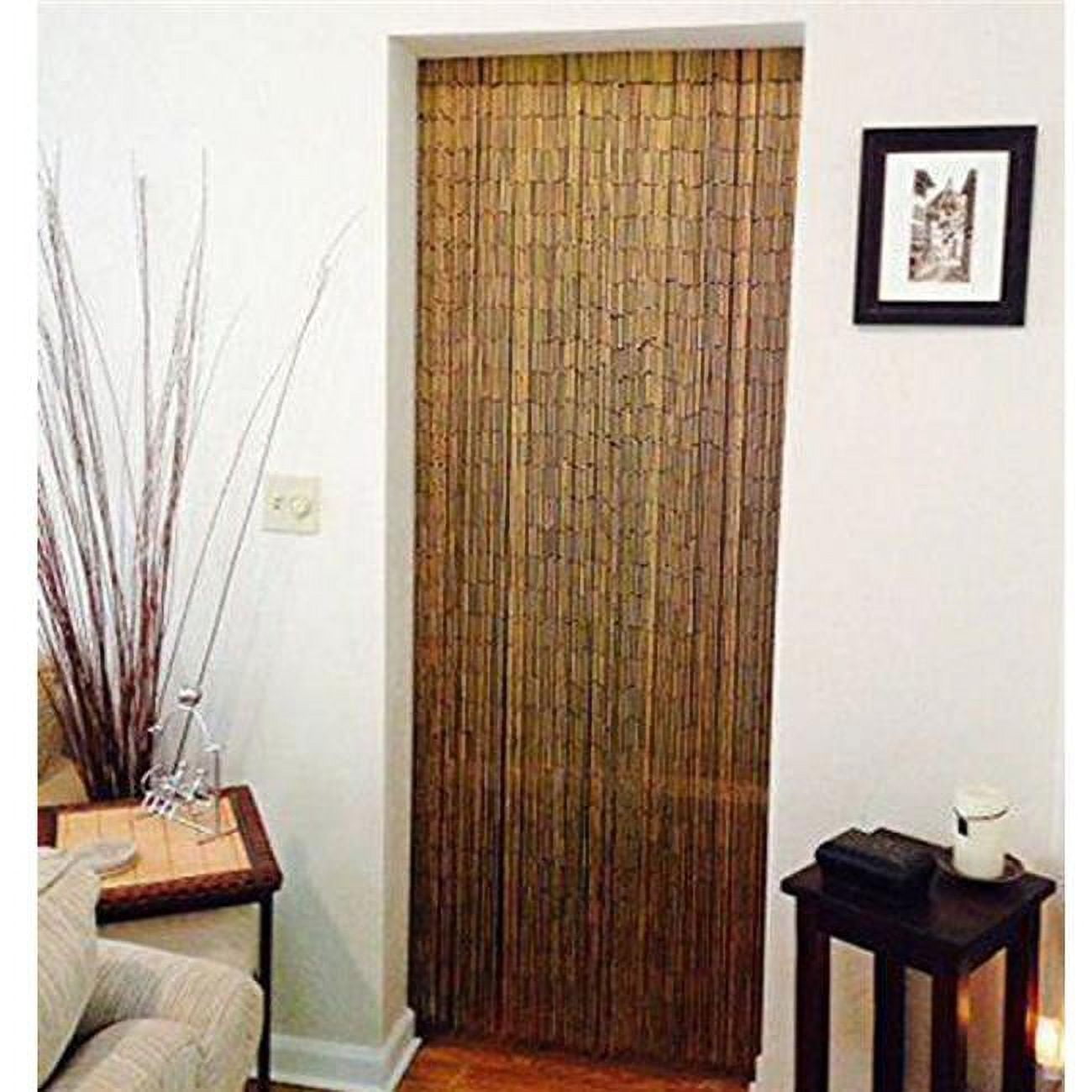 5229black Handmade Curtain Beads Window Door Shoji Room Divider, Black