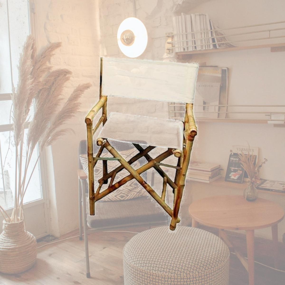 Picture of Bamboo Fifty Four 5113 Chair Bamboo Director Low 34 in. H x 23 in. W x 19 in. D - Pack of 2