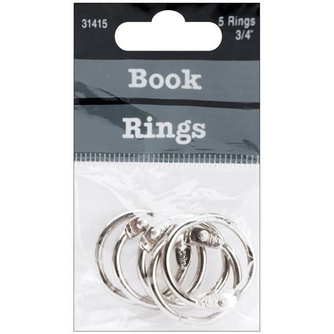 Book Rings 3/4 5 Pack Chrome (31415)