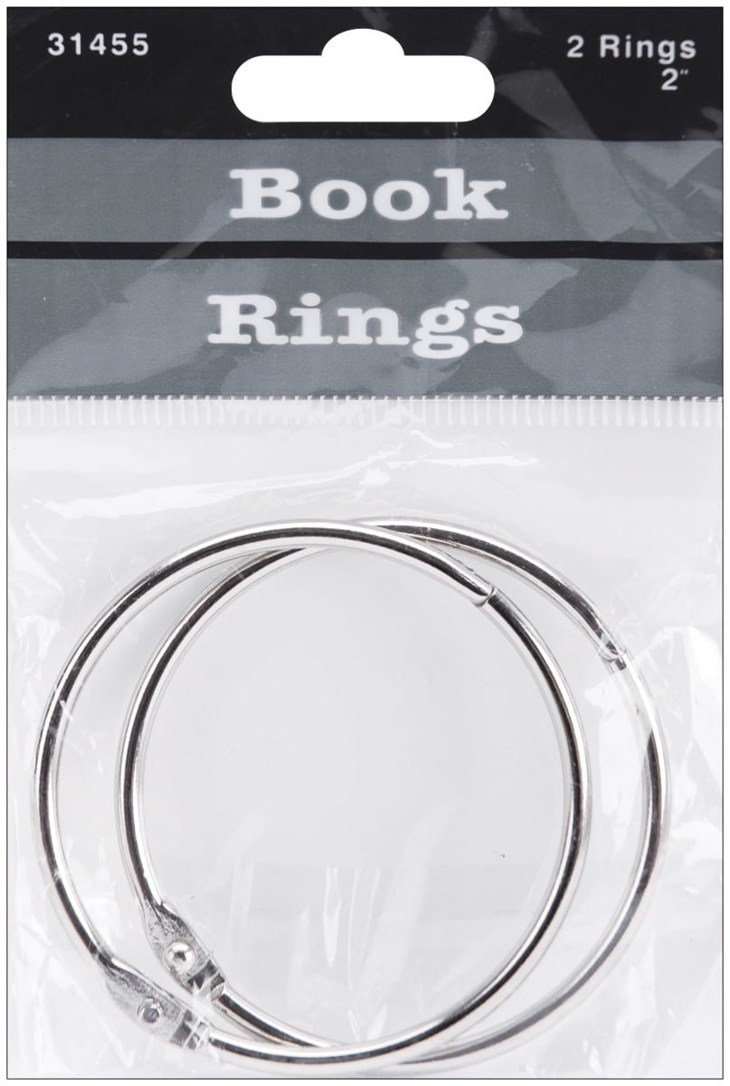 Book Rings 2 2 Pack Chrome (31455)