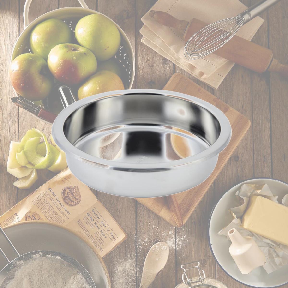 Picture of Bon Chef 12021 10.75 in. dia Stainless Steel Round Food Pan for Petite Chafers