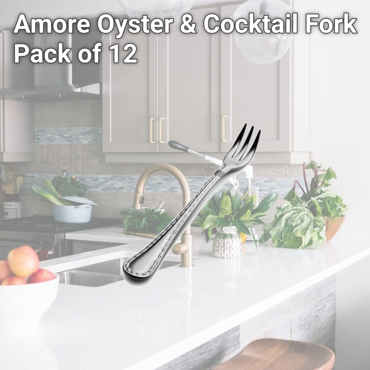 Picture of Bon Chef S408 Amore Oyster & Cocktail Fork, Pack of 12