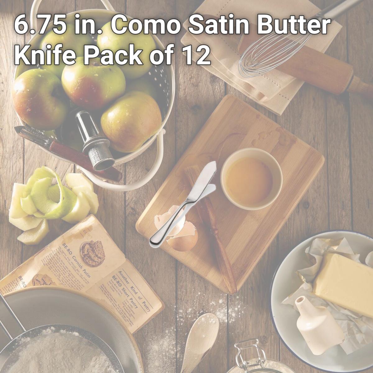 Picture of Bon Chef S4110 6.75 in. Como Satin Butter Knife, Pack of 12