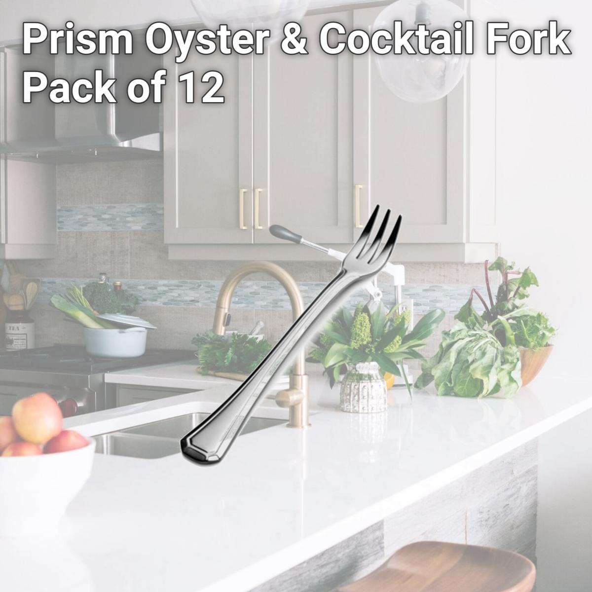 Picture of Bon Chef S508 Prism Oyster & Cocktail Fork, Pack of 12