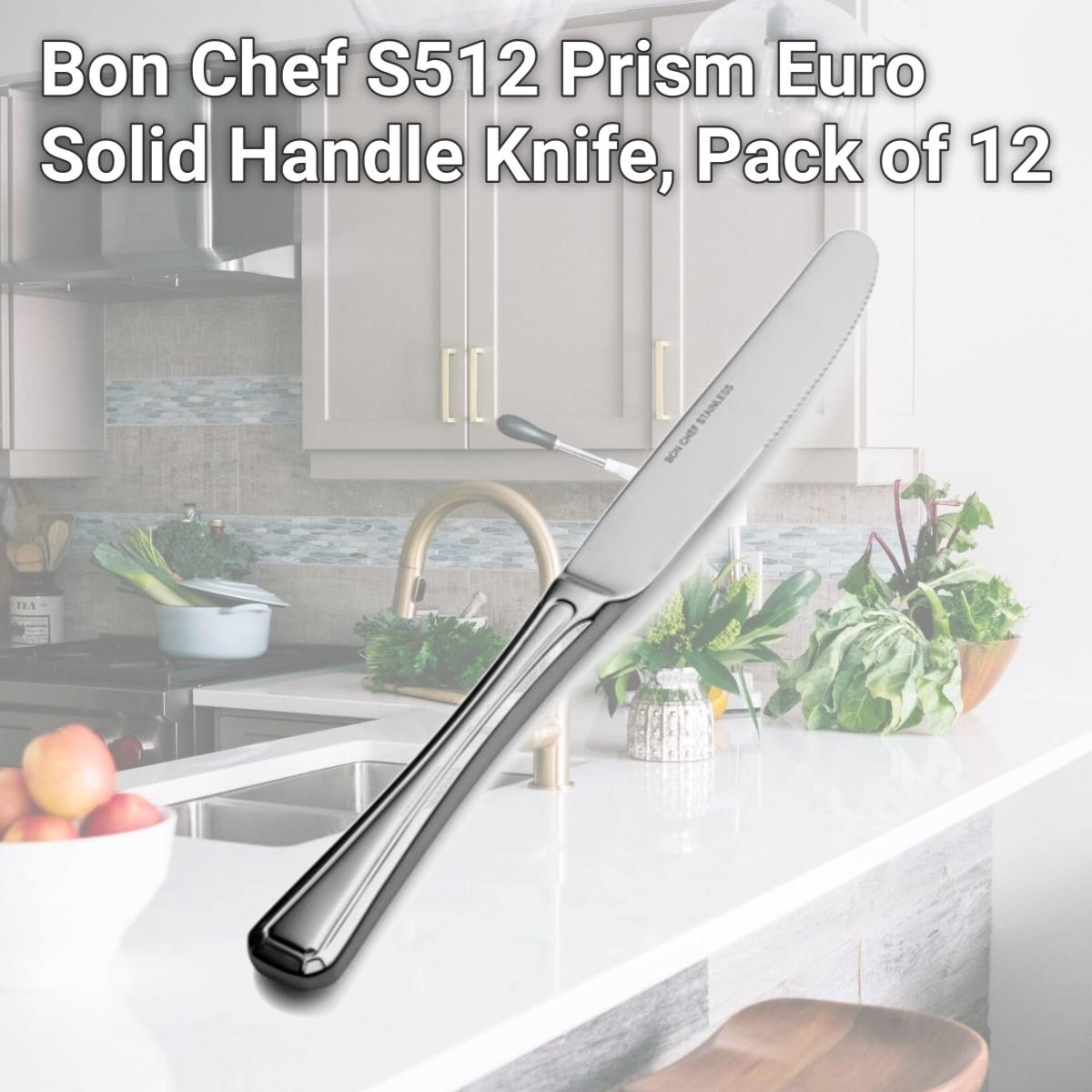 Picture of Bon Chef S512 Prism Euro Solid Handle Knife, Pack of 12