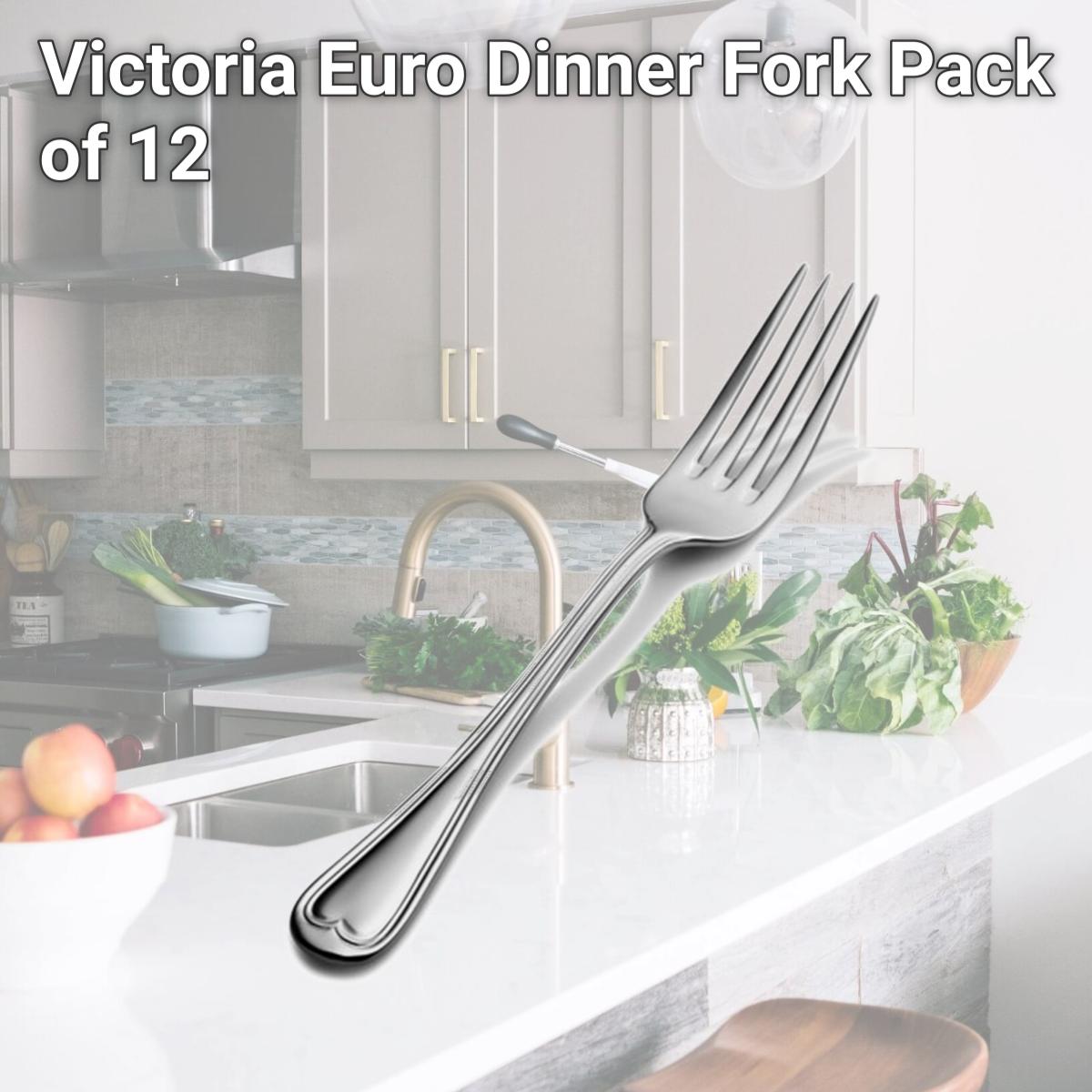 Picture of Bon Chef S606 Victoria Euro Dinner Fork, Pack of 12