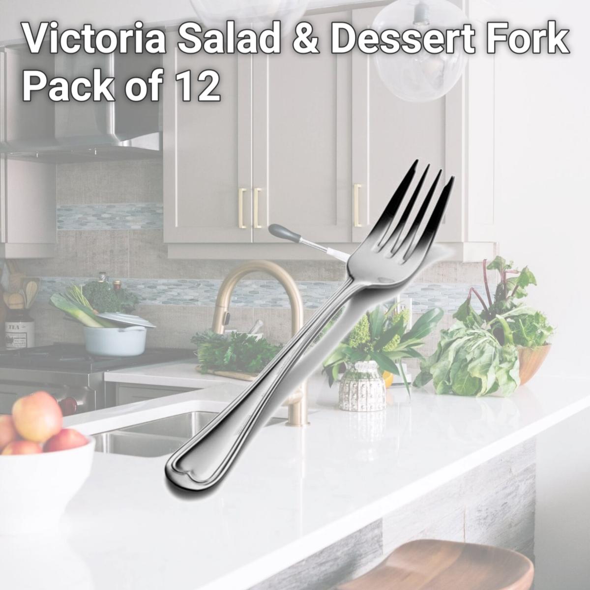 Picture of Bon Chef S607 Victoria Salad & Dessert Fork, Pack of 12