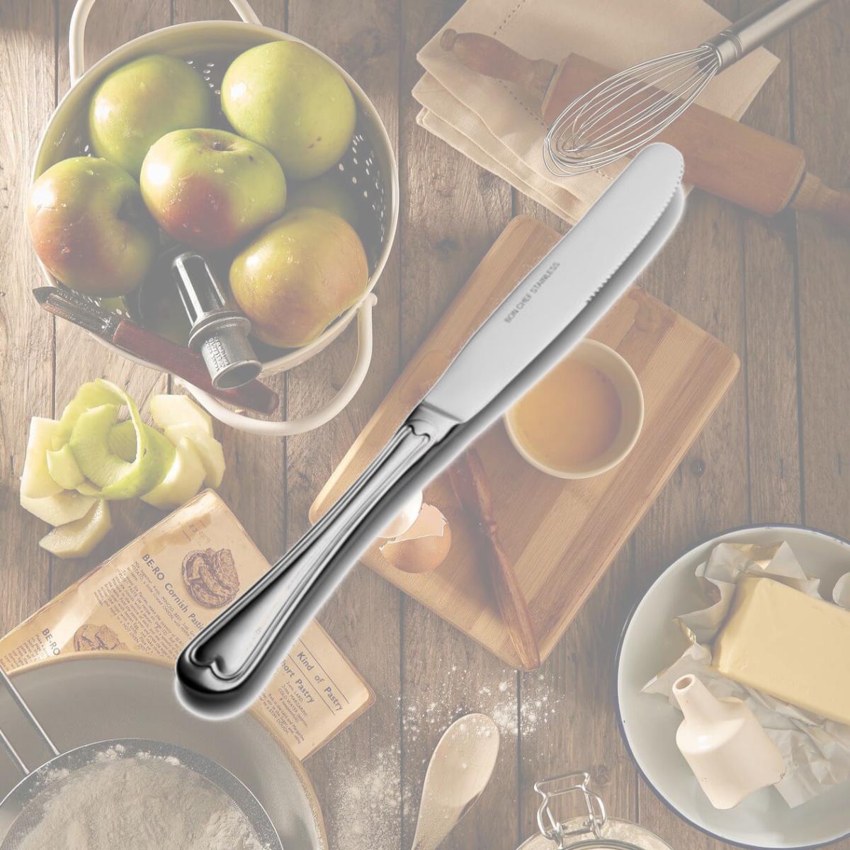 Picture of Bon Chef S611 Victoria Regular Solid Handle Dinner Knife, Pack of 12