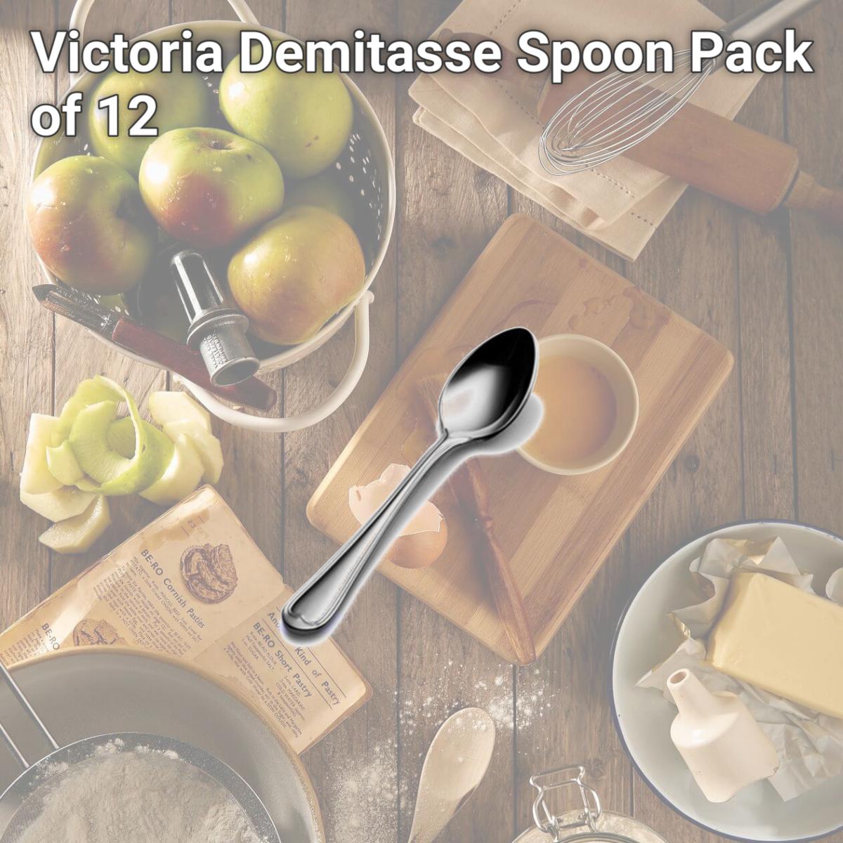 Picture of Bon Chef S616 Victoria Demitasse Spoon, Pack of 12