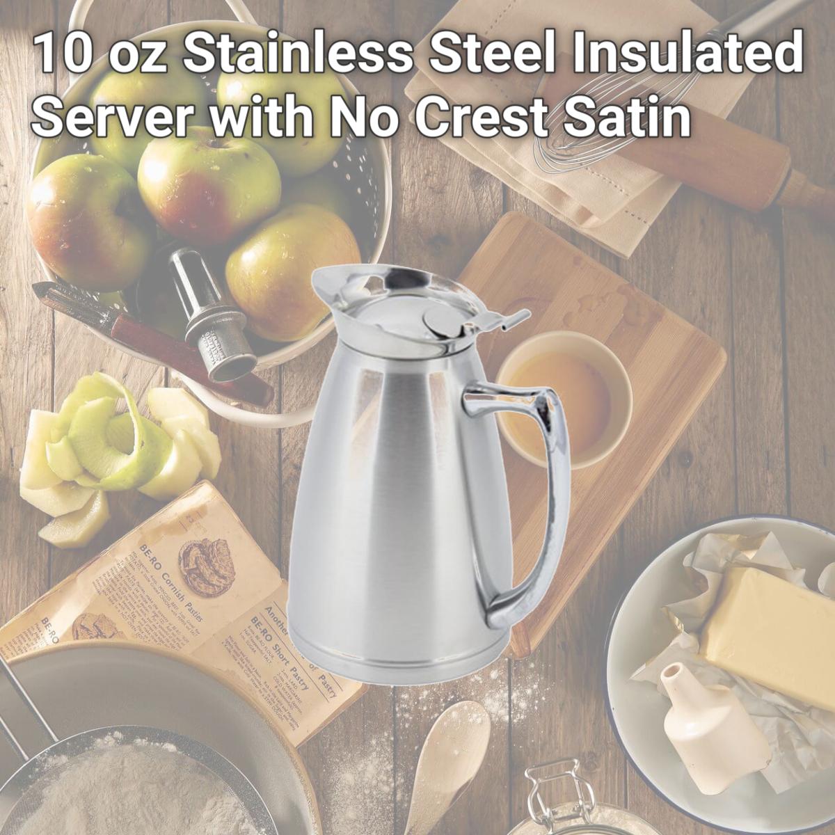 Picture of Bon Chef 4050S 10 oz Stainless Steel Insulated Server with No Crest Satin
