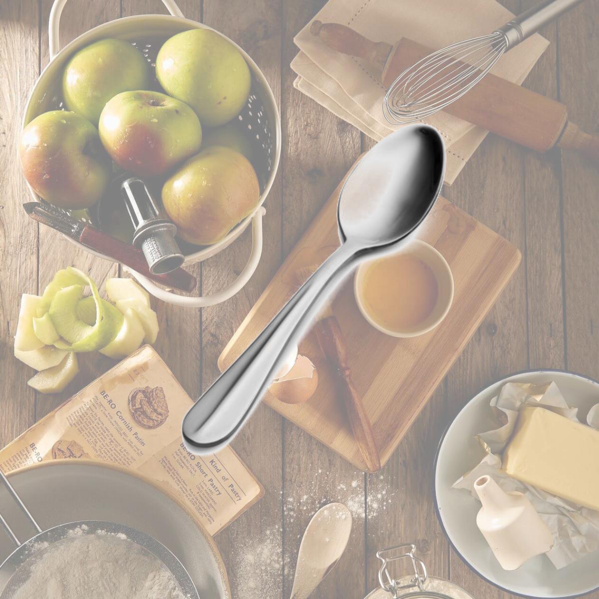 Picture of Bon Chef SBS103 7.00 in. Monroe Soup & Dessert Spoon, Pack of 12