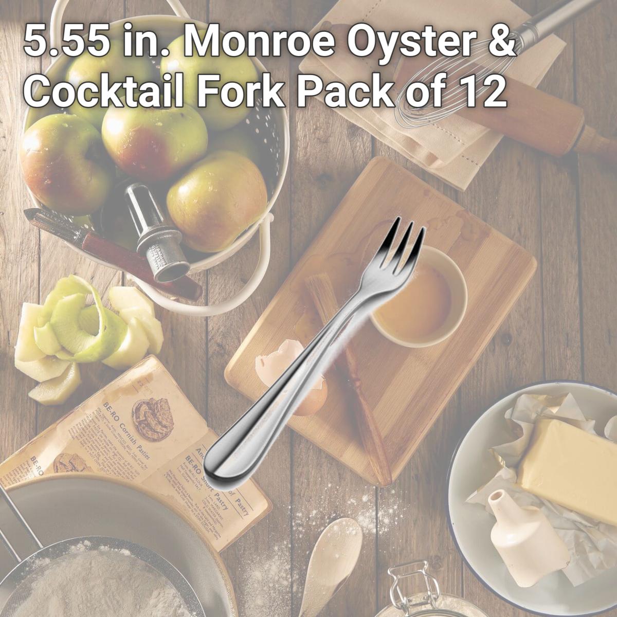 Picture of Bon Chef SBS108 5.55 in. Monroe Oyster & Cocktail Fork, Pack of 12