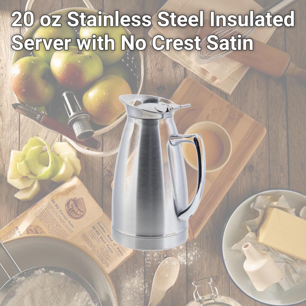 Picture of Bon Chef 4051S 20 oz Stainless Steel Insulated Server with No Crest Satin