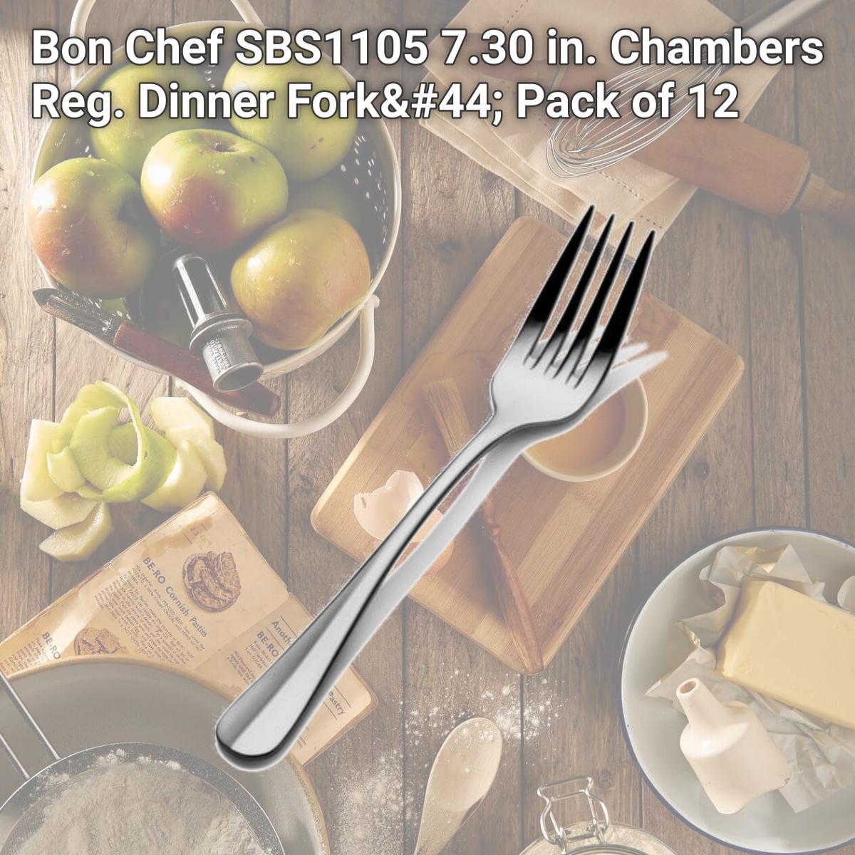 Picture of Bon Chef SBS1105 7.30 in. Chambers Reg. Dinner Fork, Pack of 12