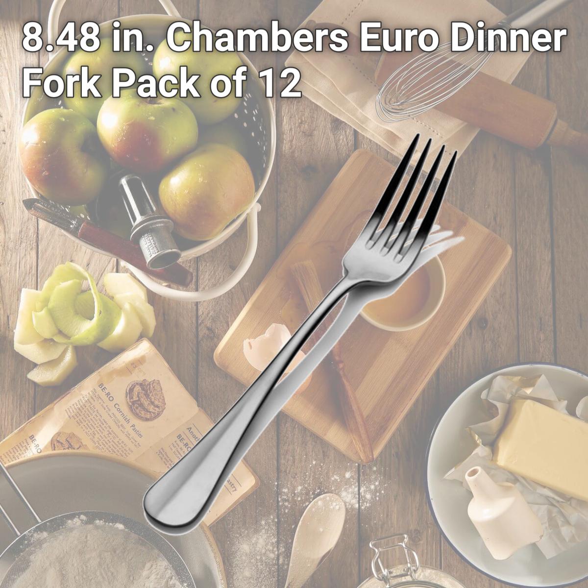 Picture of Bon Chef SBS1106 8.48 in. Chambers Euro Dinner Fork, Pack of 12