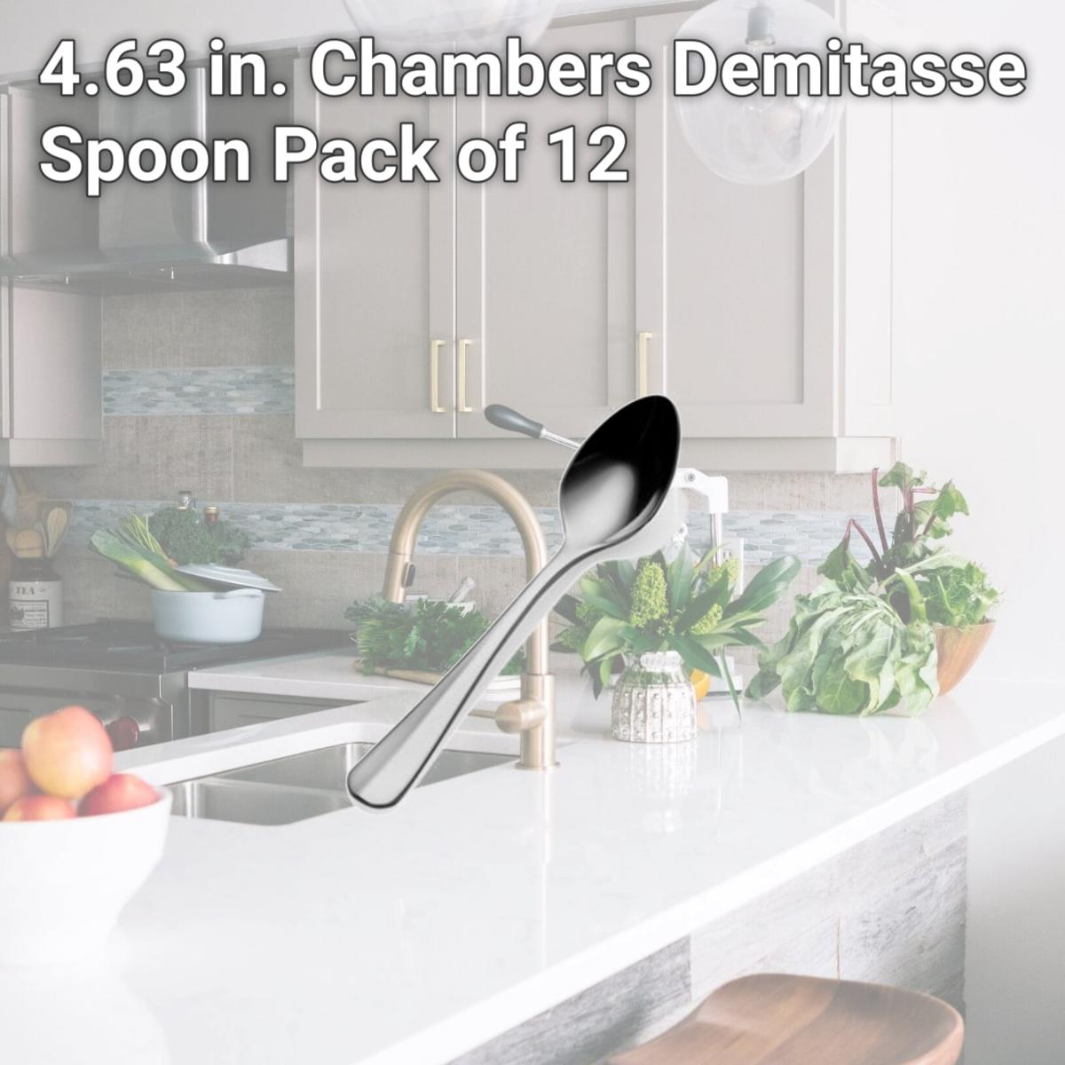 Picture of Bon Chef SBS1116 4.63 in. Chambers Demitasse Spoon, Pack of 12