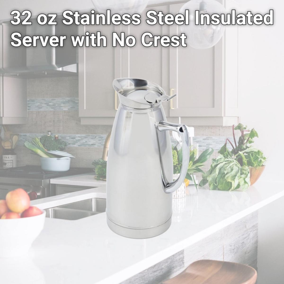 Picture of Bon Chef 4052 32 oz Stainless Steel Insulated Server with No Crest