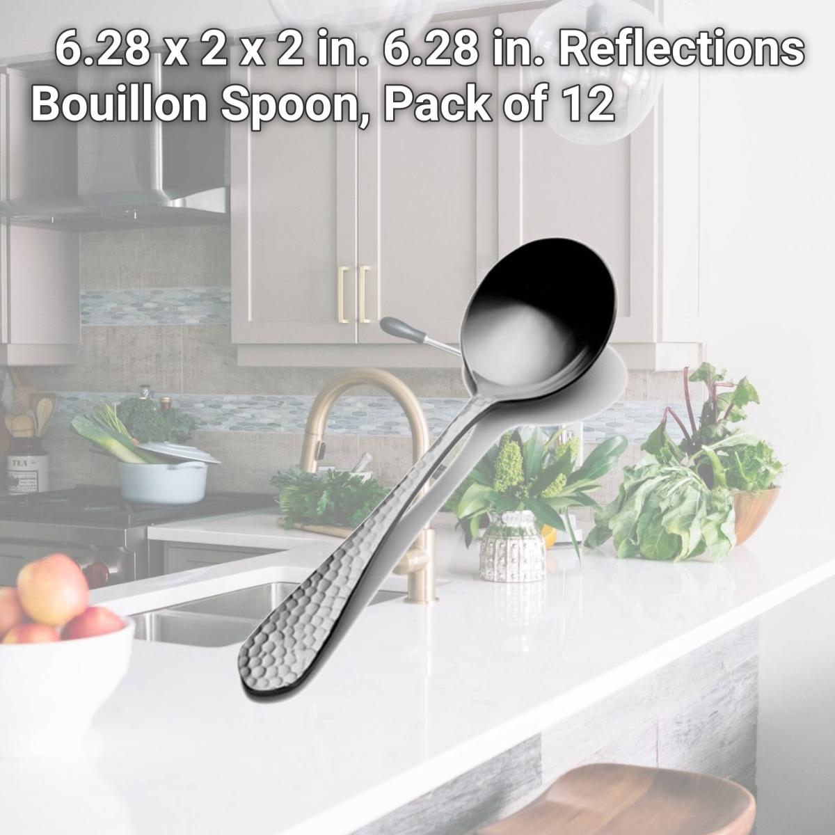 Picture of Bon Chef SBS1201 6.28 x 2 x 2 in. 6.28 in. Reflections Bouillon Spoon, Pack of 12