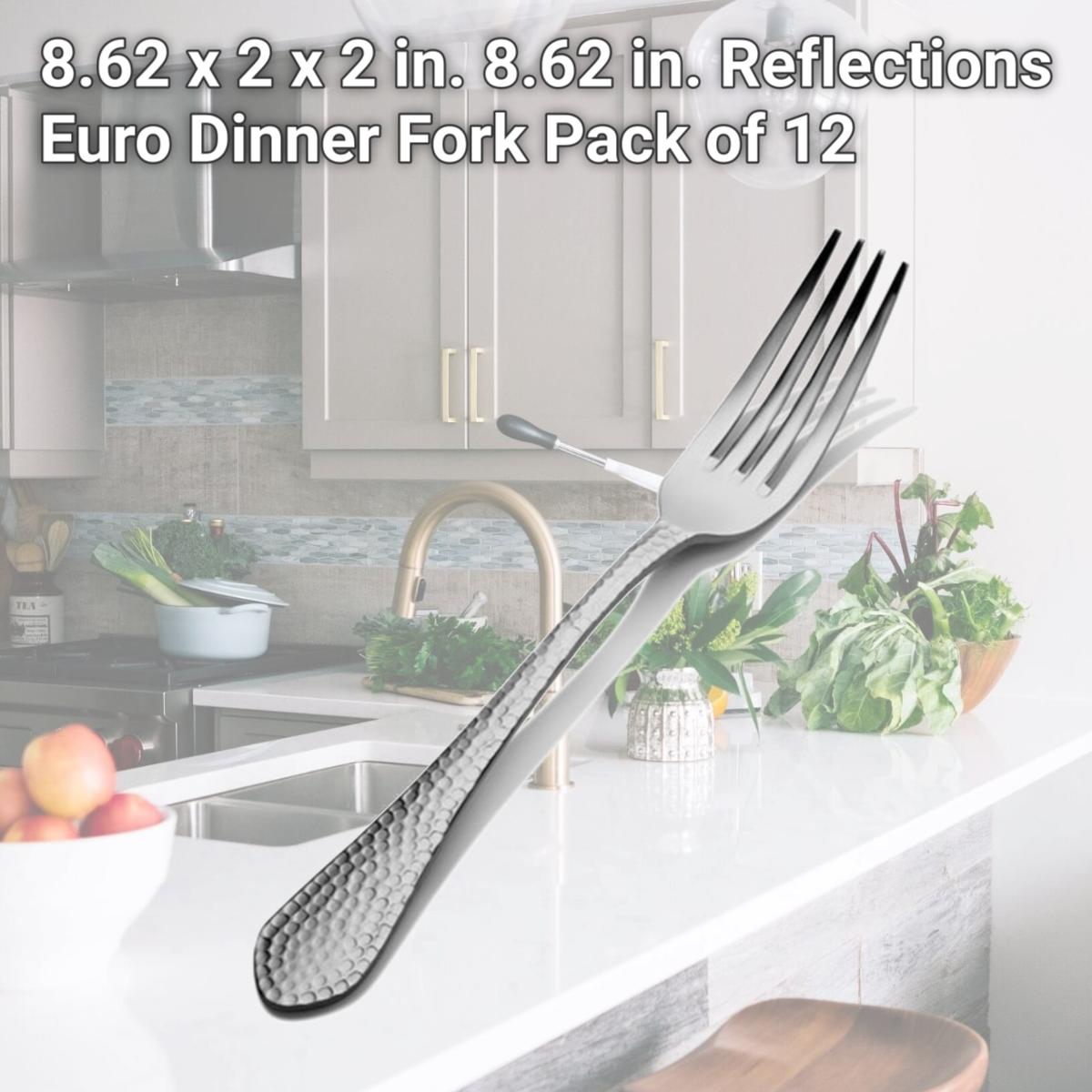 Picture of Bon Chef SBS1206 8.62 x 2 x 2 in. 8.62 in. Reflections Euro Dinner Fork, Pack of 12