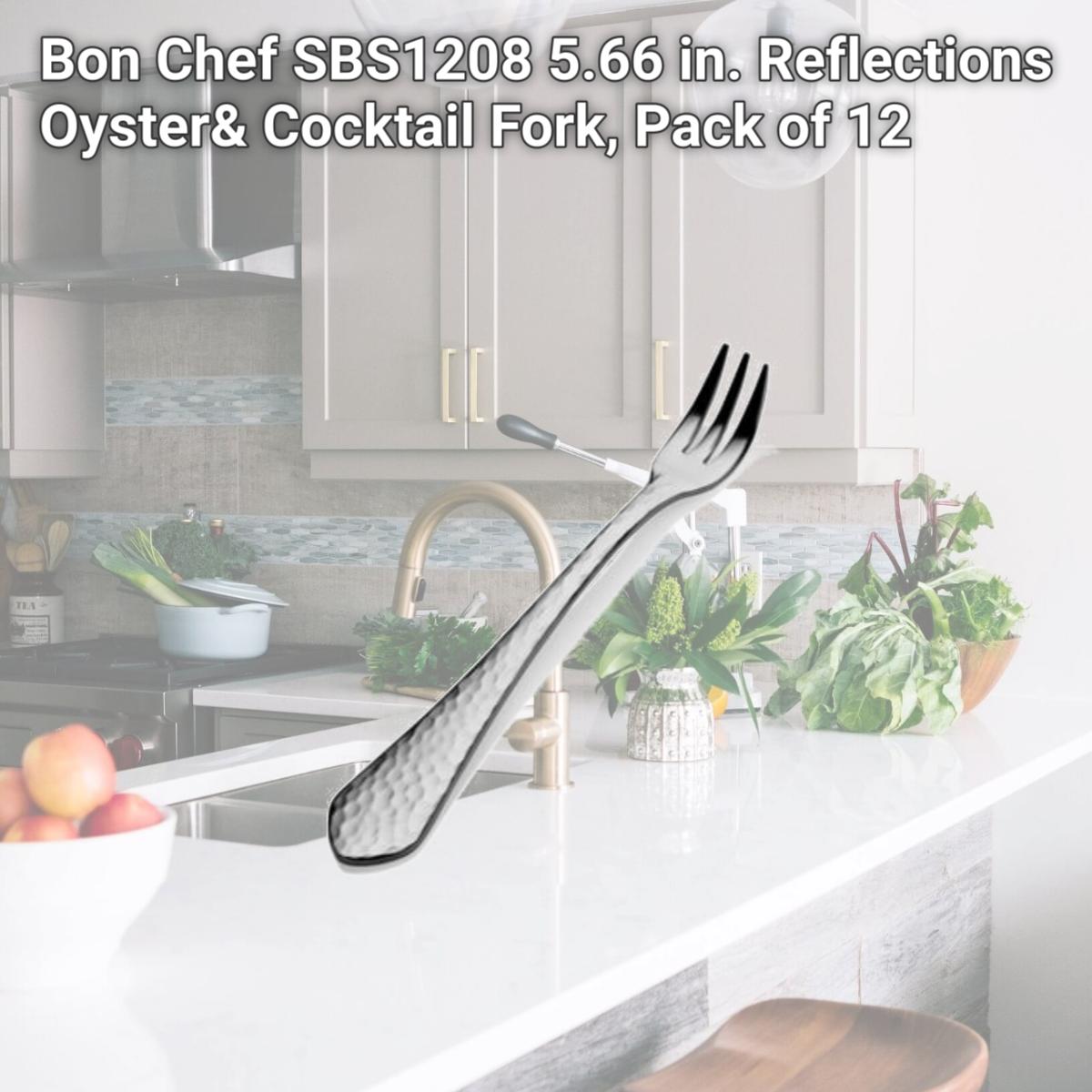 Picture of Bon Chef SBS1208 5.66 in. Reflections Oyster& Cocktail Fork, Pack of 12