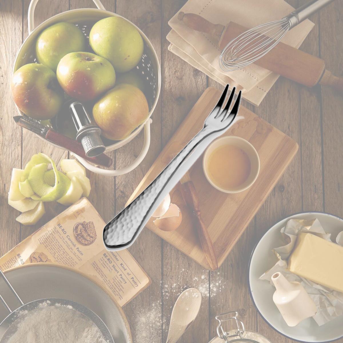 Picture of Bon Chef SBS1208 5.66 in. Reflections Oyster& Cocktail Fork, Pack of 12